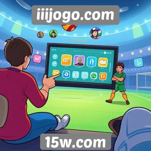 Recursos interativos do site iiijogo.com para jogadores